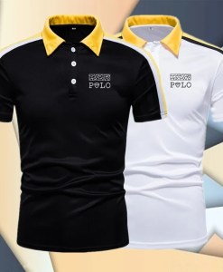 2025 Summer New Fashionable Printed Sports and Leisure Men's Short sleeved Polo Shirt