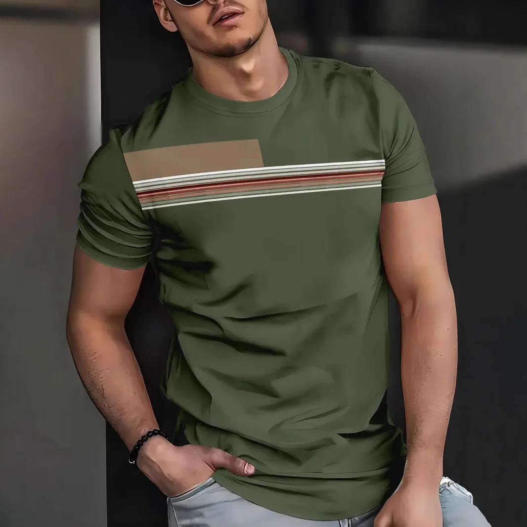2025 Summer Fashion Creative Graphic T Shirts For Men Casual 3D Print Hip Hop Harajuku Personality Round O-Neck Short Sleeve Top - Image 2