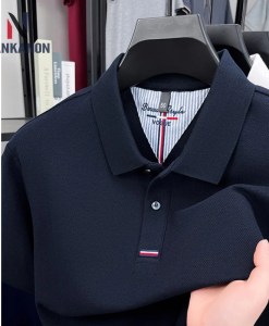 Men's 100% Cotton Polo Shirt Classic Collar Breathable & Comfortable Golf and Sports Short Sleeve T-shirt 9 Colors