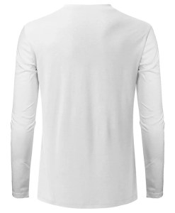 Streetwear Tops Tops Men Casual Deep V-Neck Long Sleeve Men's Oversized Tee Shirt Shirts Slim Fit Solid Color