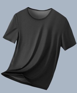 Sophisticated and Sleek Mens Mesh See Through Underwear T Shirt Muscle Top Short Sleeve Clubwear Party Navy blue