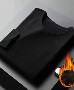 Comfortable Mens Tops Mens Shirt Thicken Undershirt Casual High Quality Long Sleeve Polyester Pullover Regular